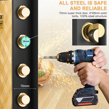 2.12 Cub Fireproof Waterproof, Security Home Safe with Fireproof Document Bag ,Inner Cabinet and LCD Display, Large Safe Box for Money Jewelry Documents - Simply Just Deals LLC2.12 Cub Fireproof Waterproof, Security Home Safe with Fireproof Document Bag ,Inner Cabinet and LCD Display, Large Safe Box for Money Jewelry Documents58fadd54-8175-41af-aabf-b2fc425bd0ab2.12 Cub Fireproof Waterproof, Security Home Safe with Fireproof Document Bag ,Inner Cabinet and LCD Display, Large Safe Box for Money J