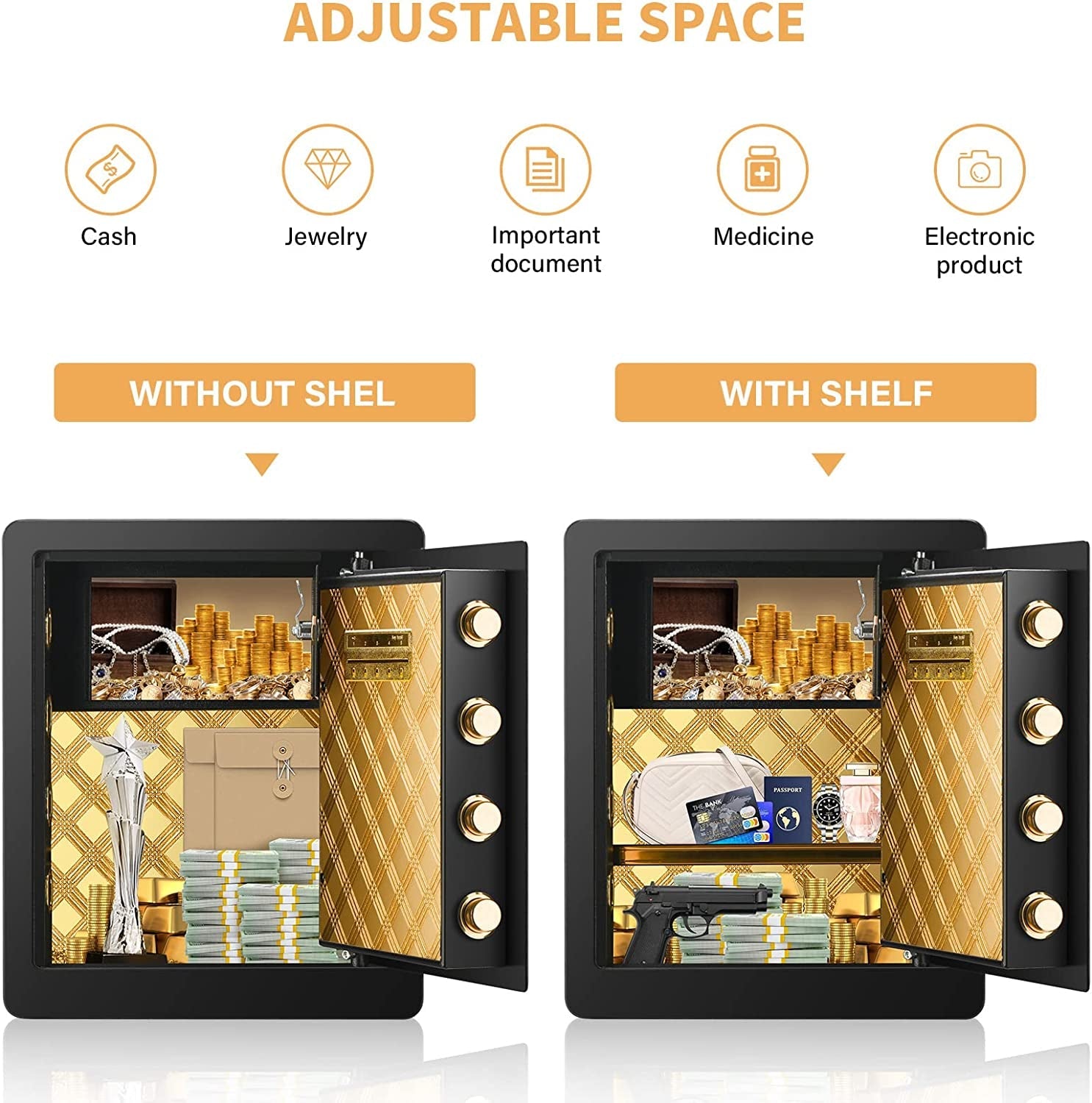 2.12 Cub Fireproof Waterproof, Security Home Safe with Fireproof Document Bag ,Inner Cabinet and LCD Display, Large Safe Box for Money Jewelry Documents - Simply Just Deals LLC2.12 Cub Fireproof Waterproof, Security Home Safe with Fireproof Document Bag ,Inner Cabinet and LCD Display, Large Safe Box for Money Jewelry Documents58fadd54-8175-41af-aabf-b2fc425bd0ab2.12 Cub Fireproof Waterproof, Security Home Safe with Fireproof Document Bag ,Inner Cabinet and LCD Display, Large Safe Box for Money J