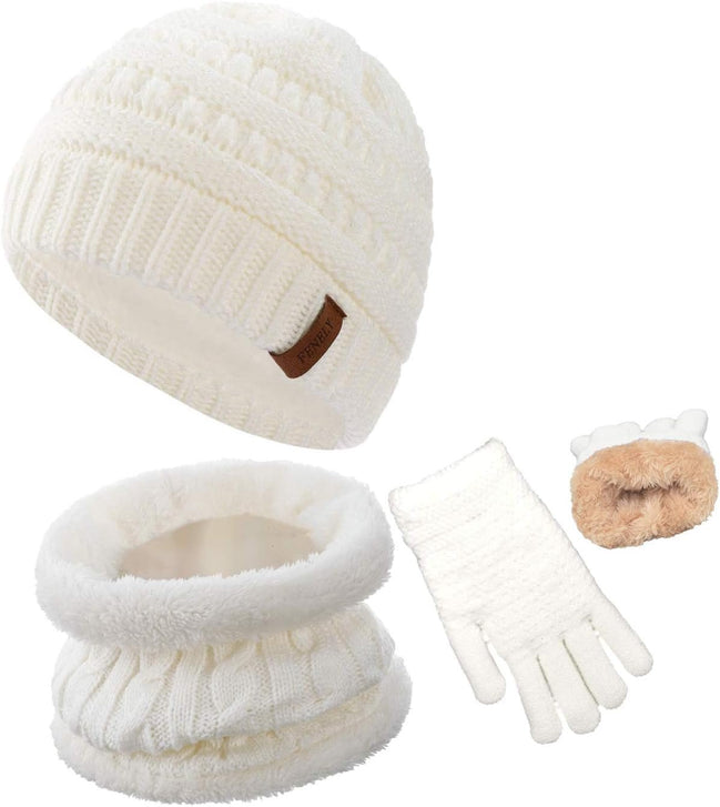 3Pcs Kids Winter Beanie Hat Scarf Gloves Set for 2 - 6 - 10 - 14 Years Old Boys Girls, Knit Thick Warm Fleece Lined Thermal Sets - Simply Just Deals LLC3Pcs Kids Winter Beanie Hat Scarf Gloves Set for 2 - 6 - 10 - 14 Years Old Boys Girls, Knit Thick Warm Fleece Lined Thermal Setsc4df846e-6e7a-40fe-bd14-105d4318366c6 - 10 White6 - 10 Years Old3Pcs Kids Winter Beanie Hat Scarf Gloves Set for 2 - 6 - 10 - 14 Years Old Boys Girls, Knit Thick Warm Fleece Lined Thermal Sets