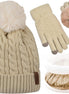 3Pcs Winter Women Beanie Hat Scarf and Touch Screen Gloves Sets Girls Classic Knit Warm Chunky Fleece Lined Cable Cap - Simply Just Deals LLC3Pcs Winter Women Beanie Hat Scarf and Touch Screen Gloves Sets Girls Classic Knit Warm Chunky Fleece Lined Cable Cape2ddb14c-ba7d-4ea4-9b95-2503762daf18Beige3Pcs Winter Women Beanie Hat Scarf and Touch Screen Gloves Sets Girls Classic Knit Warm Chunky Fleece Lined Cable Cap
