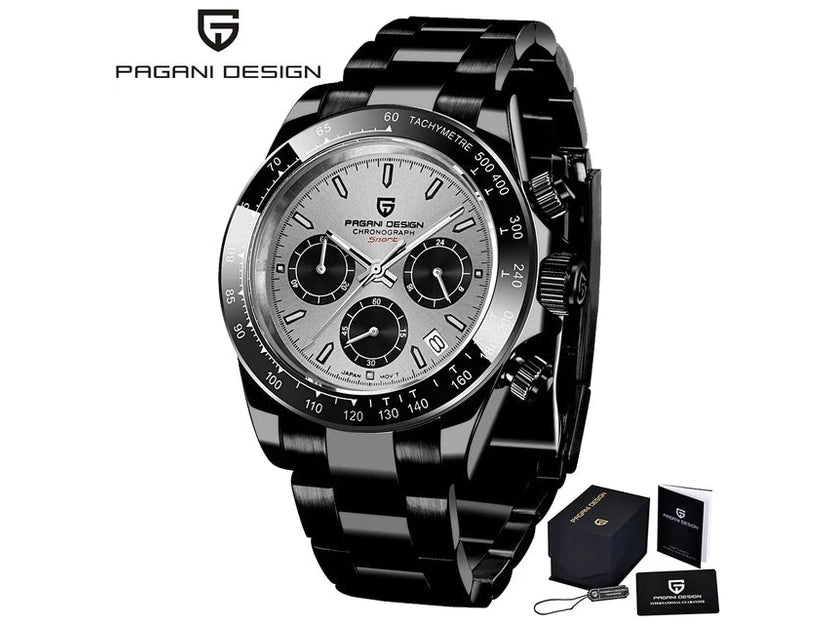 40mm New V2 PAGANI DESIGN Men's Quartz Watches Sapphire Retro Chronograph Stainless Steel Waterproof Watch Men Relogio Masculino - Simply Just Deals LLC40mm New V2 PAGANI DESIGN Men's Quartz Watches Sapphire Retro Chronograph Stainless Steel Waterproof Watch Men Relogio Masculino14175steelblackwhitesteel black white40mm New V2 PAGANI DESIGN Men's Quartz Watches Sapphire Retro Chronograph Stainless Steel Waterproof Watch Men Relogio Masculino