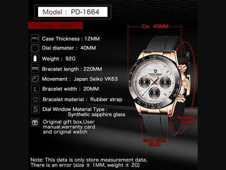 40mm New V2 PAGANI DESIGN Men's Quartz Watches Sapphire Retro Chronograph Stainless Steel Waterproof Watch Men Relogio Masculino - Simply Just Deals LLC40mm New V2 PAGANI DESIGN Men's Quartz Watches Sapphire Retro Chronograph Stainless Steel Waterproof Watch Men Relogio Masculino14350686rubbergreyrubber grey40mm New V2 PAGANI DESIGN Men's Quartz Watches Sapphire Retro Chronograph Stainless Steel Waterproof Watch Men Relogio Masculino