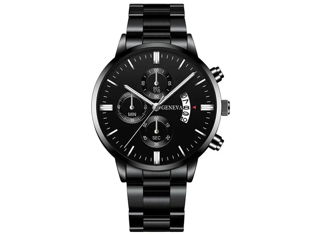 4pcs Luxury Men Business Quartz Watch Gold Alloy Roman with Calendar Wrist Watch Cross Necklace Bracelet Ring Set Men's Gift - Simply Just Deals LLC4pcs Luxury Men Business Quartz Watch Gold Alloy Roman with Calendar Wrist Watch Cross Necklace Bracelet Ring Set Men's Gift14:366Black2 Only watchBlack2 Only watch4pcs Luxury Men Business Quartz Watch Gold Alloy Roman with Calendar Wrist Watch Cross Necklace Bracelet Ring Set Men's Gift