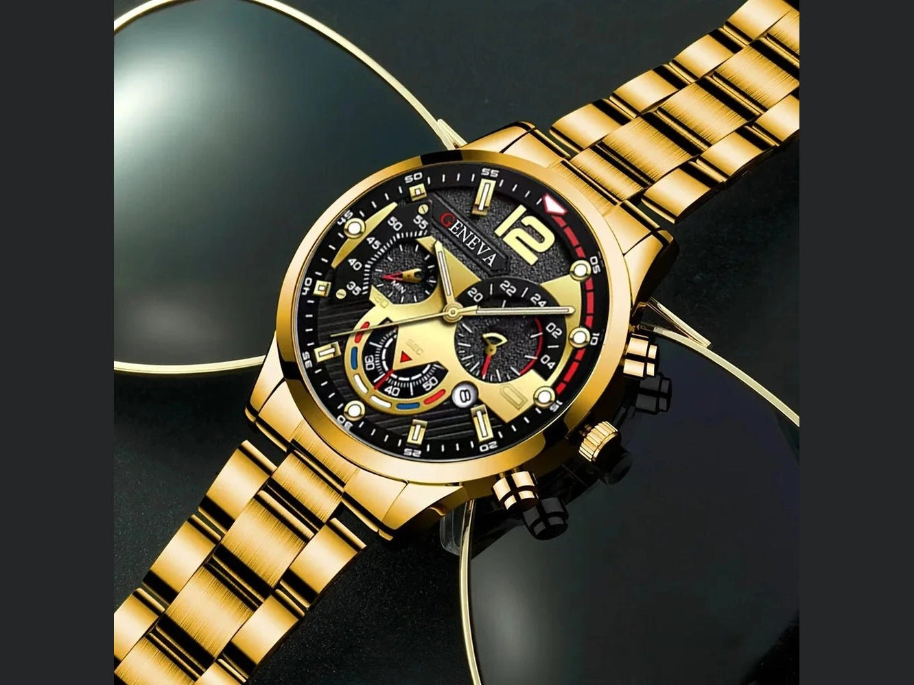 4pcs Luxury Men Business Quartz Watch Gold Alloy Roman with Calendar Wrist Watch Cross Necklace Bracelet Ring Set Men's Gift - Simply Just Deals LLC4pcs Luxury Men Business Quartz Watch Gold Alloy Roman with Calendar Wrist Watch Cross Necklace Bracelet Ring Set Men's Gift14:20144759801014pcs Luxury Men Business Quartz Watch Gold Alloy Roman with Calendar Wrist Watch Cross Necklace Bracelet Ring Set Men's Gift