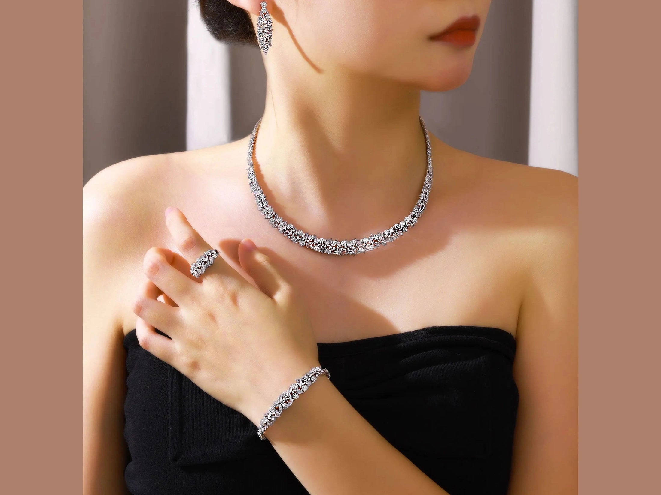 4PCS Necklacce Earrings Wedding Jewelry Set Cubic Zirconia Elegant Dubai Bridal Jewelry Sets Brides Accessories Party - Simply Just Deals LLC4PCS Necklacce Earrings Wedding Jewelry Set Cubic Zirconia Elegant Dubai Bridal Jewelry Sets Brides Accessories Party200000369:200001539;200000639:200661028;200001033:361187white;200007763:201336100resizablewhite45cm|CHINA4PCS Necklacce Earrings Wedding Jewelry Set Cubic Zirconia Elegant Dubai Bridal Jewelry Sets Brides Accessories Party