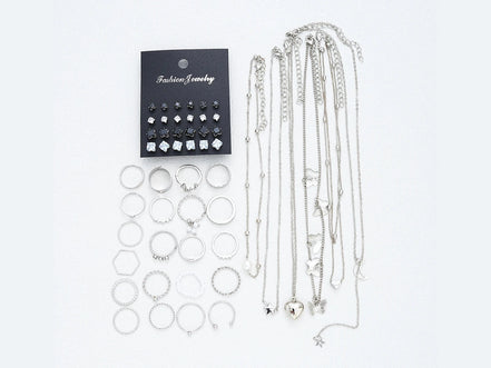 51 Pcs/Set Silver Color Chic Jewelry Set For Women Fashion Butterfly Heart Pearl Necklaces, Earrings, Rings, Match Daily Outfits - Simply Just Deals LLC51 Pcs/Set Silver Color Chic Jewelry Set For Women Fashion Butterfly Heart Pearl Necklaces, Earrings, Rings, Match Daily Outfits200001033:361180Nobox Silver ColorNobox Silver Color51 Pcs/Set Silver Color Chic Jewelry Set For Women Fashion Butterfly Heart Pearl Necklaces, Earrings, Rings, Match Daily Outfits