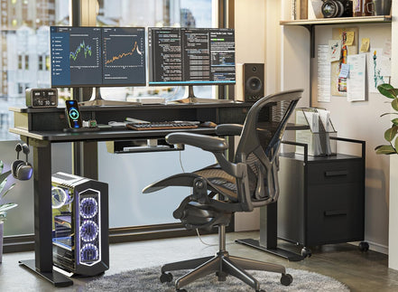 55 X 24 Inch Height Adjustable Electric Standing Desk with Double Drawer, Stand up Home Office Computer Desk with 4 Height - Adjustable Feets & 2 Hooks, Black - Simply Just Deals LLC55 X 24 Inch Height Adjustable Electric Standing Desk with Double Drawer, Stand up Home Office Computer Desk with 4 Height - Adjustable Feets & 2 Hooks, Black6ed4f68c-d734-4f55-91bd-42e6b59c336cBlack55 Inch55 X 24 Inch Height Adjustable Electric Standing Desk with Double Drawer, Stand up Home Office Computer Desk wit