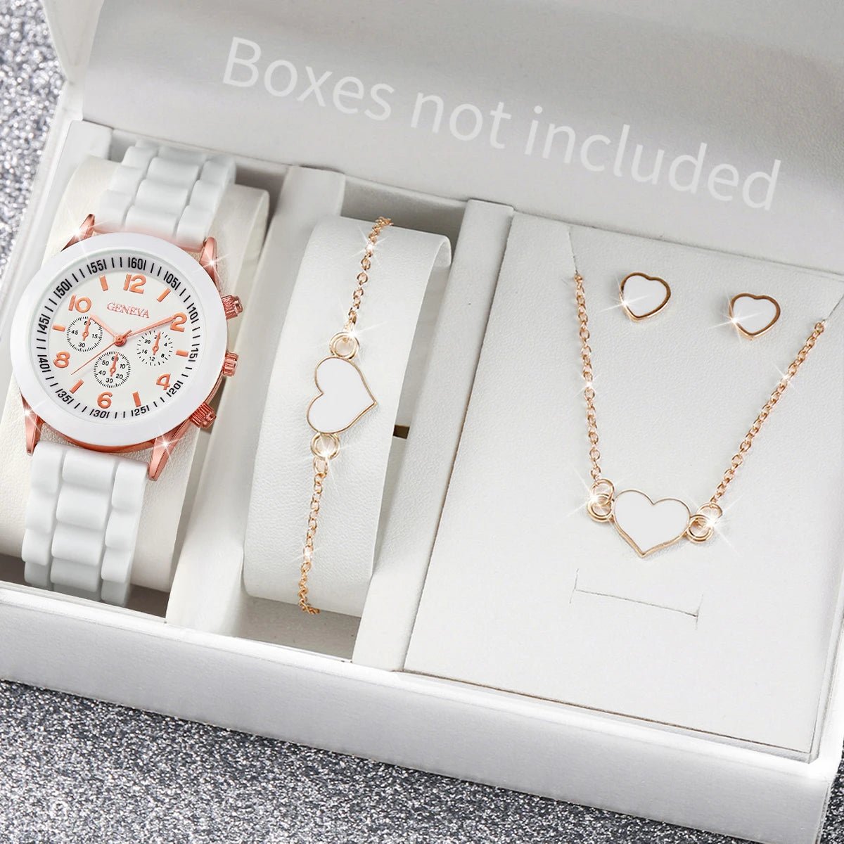 5/6PCS Women Watches Fashion Silicone Band Women Quartz Watches Jewelry Set Reloj Mujer Girls Clock Gift (Without Box) - Simply Just Deals LLC5/6PCS Women Watches Fashion Silicone Band Women Quartz Watches Jewelry Set Reloj Mujer Girls Clock Gift (Without Box)14201447598BK-AXBK - AX5/6PCS Women Watches Fashion Silicone Band Women Quartz Watches Jewelry Set Reloj Mujer Girls Clock Gift (Without Box)