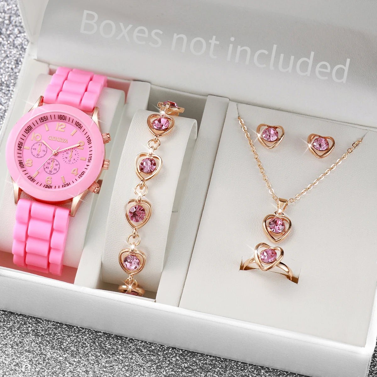 5/6PCS Women Watches Fashion Silicone Band Women Quartz Watches Jewelry Set Reloj Mujer Girls Clock Gift (Without Box) - Simply Just Deals LLC5/6PCS Women Watches Fashion Silicone Band Women Quartz Watches Jewelry Set Reloj Mujer Girls Clock Gift (Without Box)14201447598BK-AXBK - AX5/6PCS Women Watches Fashion Silicone Band Women Quartz Watches Jewelry Set Reloj Mujer Girls Clock Gift (Without Box)