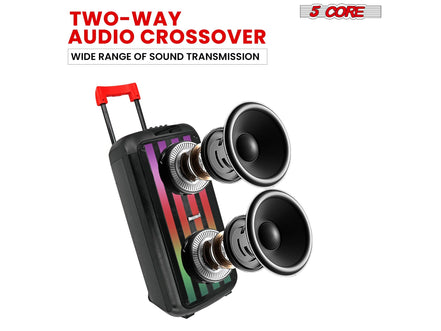 5Core Bluetooth Party Speaker 8 inch PA RGB Partybox Karaoke Machine + 2 Wireless Mic - Simply Just Deals LLC5Core Bluetooth Party Speaker 8 inch PA RGB Partybox Karaoke Machine + 2 Wireless MicBluetooth Party SpeakerPLB 8X2 2MIC5Core Bluetooth Party Speaker 8 inch PA RGB Partybox Karaoke Machine + 2 Wireless Mic - 1