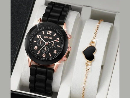 5PCS Set Luxury Watch Women Ring Necklace Earrings Rhinestone Fashion Wristwatch Female Casual Ladies Watches Bracelet Set Clock - Simply Just Deals LLC5PCS Set Luxury Watch Women Ring Necklace Earrings Rhinestone Fashion Wristwatch Female Casual Ladies Watches Bracelet Set Clock14201447598BK - AXBK - AX5PCS Set Luxury Watch Women Ring Necklace Earrings Rhinestone Fashion Wristwatch Female Casual Ladies Watches Bracelet Set Clock