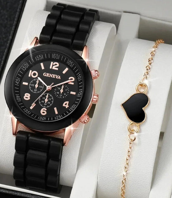 5PCS Set Luxury Watch Women Ring Necklace Earrings Rhinestone Fashion Wristwatch Female Casual Ladies Watches Bracelet Set Clock - Simply Just Deals LLC5PCS Set Luxury Watch Women Ring Necklace Earrings Rhinestone Fashion Wristwatch Female Casual Ladies Watches Bracelet Set Clock14201447598BK - AXBK - AX5PCS Set Luxury Watch Women Ring Necklace Earrings Rhinestone Fashion Wristwatch Female Casual Ladies Watches Bracelet Set Clock