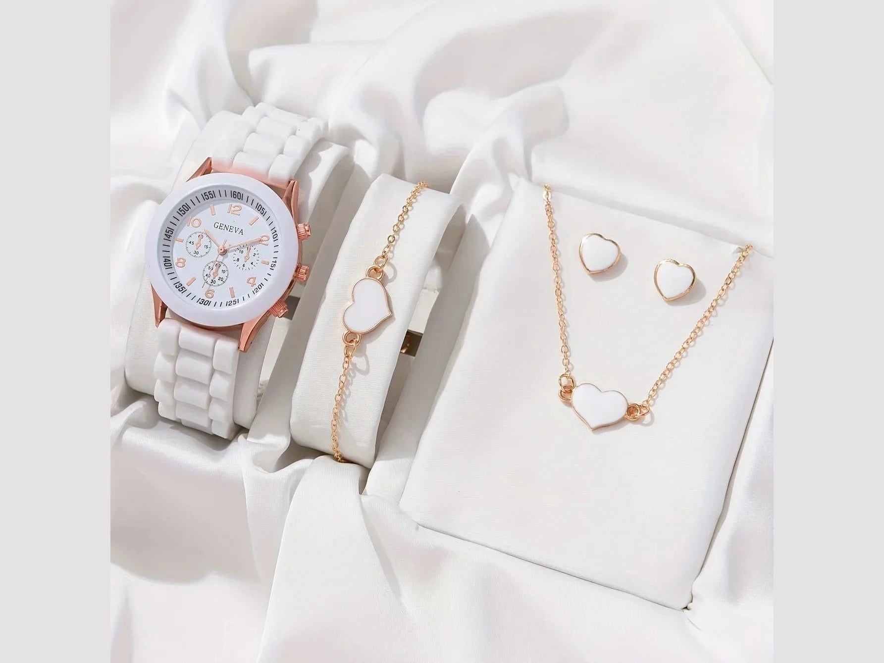 5PCS Set Luxury Watch Women Ring Necklace Earrings Rhinestone Fashion Wristwatch Female Casual Ladies Watches Bracelet Set Clock - Simply Just Deals LLC5PCS Set Luxury Watch Women Ring Necklace Earrings Rhinestone Fashion Wristwatch Female Casual Ladies Watches Bracelet Set Clock14201447598BK - AXBK - AX5PCS Set Luxury Watch Women Ring Necklace Earrings Rhinestone Fashion Wristwatch Female Casual Ladies Watches Bracelet Set Clock