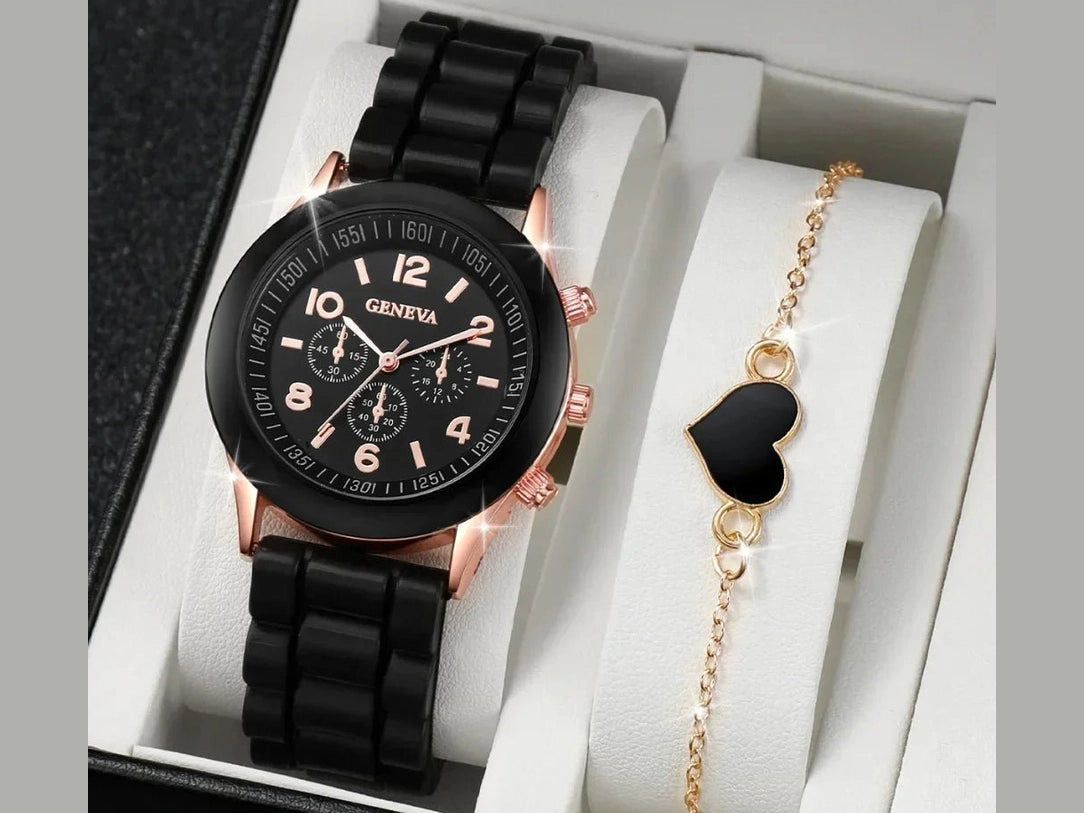 5PCS Set Luxury Watch Women Ring Necklace Earrings Rhinestone Fashion Wristwatch Female Casual Ladies Watches Bracelet Set Clock - Simply Just Deals LLC5PCS Set Luxury Watch Women Ring Necklace Earrings Rhinestone Fashion Wristwatch Female Casual Ladies Watches Bracelet Set Clock14350850BK - 2AXBK - 2AX5PCS Set Luxury Watch Women Ring Necklace Earrings Rhinestone Fashion Wristwatch Female Casual Ladies Watches Bracelet Set Clock