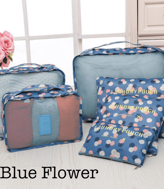6 Piece Travel Organizer - Simply Just Deals LLC6 Piece Travel OrganizerTravelTravel6 Blue FlowerBlue Flower6 Piece Travel Organizer