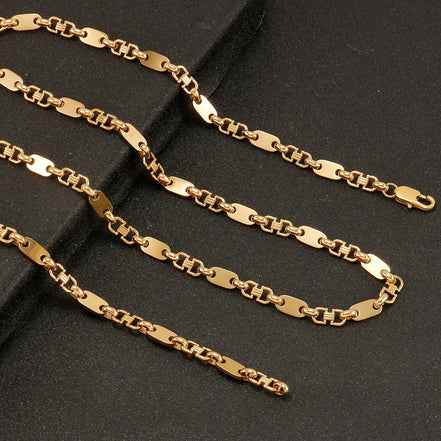 6mm Hip Hop Golden Coffee Beans Necklace for Women Men 316L Stainless Steel Curb Cuban Link Chain Fashion Bracelets Jewelry Gift - Simply Just Deals LLC6mm Hip Hop Golden Coffee Beans Necklace for Women Men 316L Stainless Steel Curb Cuban Link Chain Fashion Bracelets Jewelry Gift200000639:285121cm Bracelet;200000783:193Width 7mm;200001034:361180Gold 2Gold 221cm BraceletWidth 7mm6mm Hip Hop Golden Coffee Beans Necklace for Women Men 316L Stainless Steel Curb Cuban Link Chain Fashion Bracelets Jew