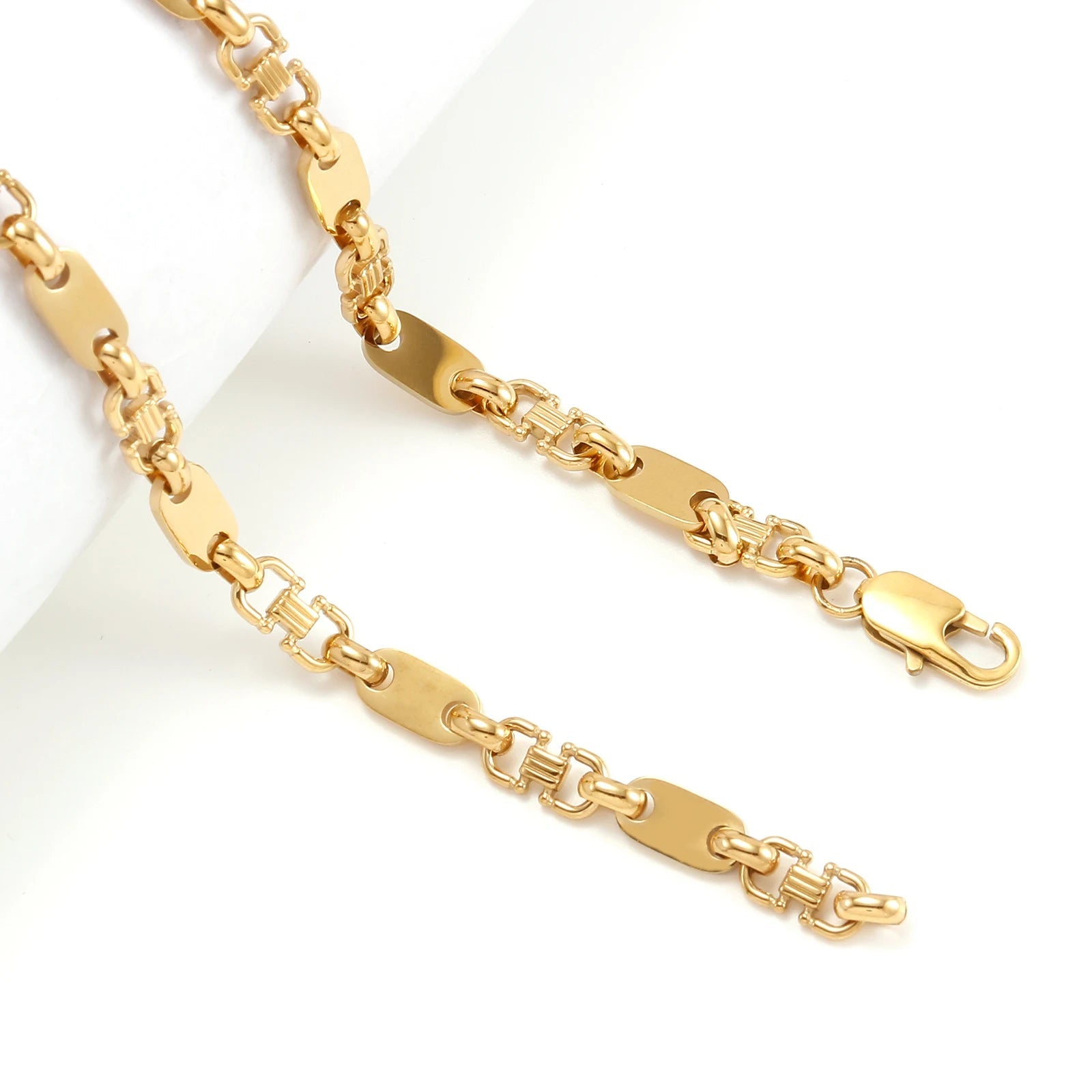 6mm Hip Hop Golden Coffee Beans Necklace for Women Men 316L Stainless Steel Curb Cuban Link Chain Fashion Bracelets Jewelry Gift - Simply Just Deals LLC6mm Hip Hop Golden Coffee Beans Necklace for Women Men 316L Stainless Steel Curb Cuban Link Chain Fashion Bracelets Jewelry Gift200000639:285121cm Bracelet;200000783:193Width 7mm;200001034:361180Gold 2Gold 221cm BraceletWidth 7mm6mm Hip Hop Golden Coffee Beans Necklace for Women Men 316L Stainless Steel Curb Cuban Link Chain Fashion Bracelets Jew