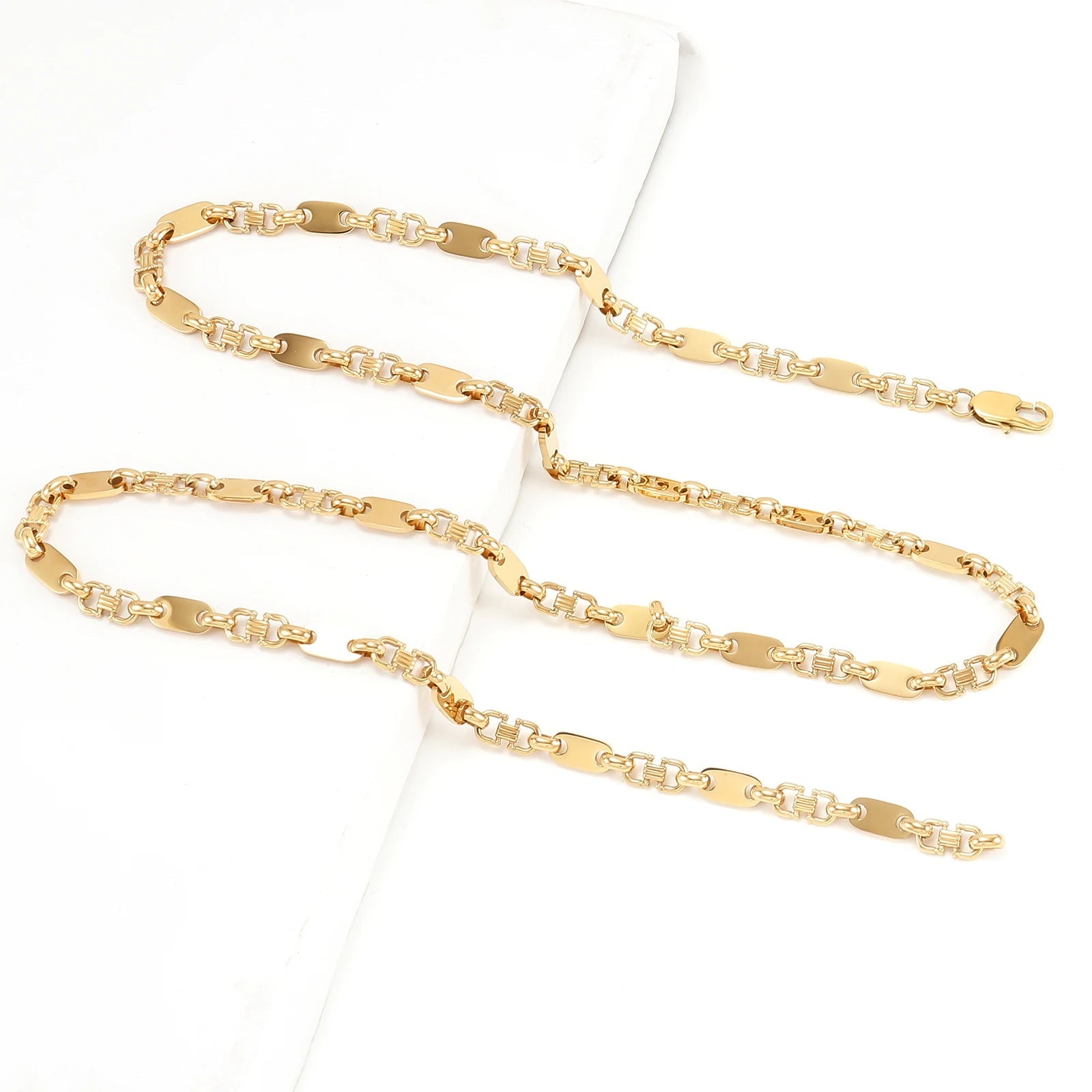 6mm Hip Hop Golden Coffee Beans Necklace for Women Men 316L Stainless Steel Curb Cuban Link Chain Fashion Bracelets Jewelry Gift - Simply Just Deals LLC6mm Hip Hop Golden Coffee Beans Necklace for Women Men 316L Stainless Steel Curb Cuban Link Chain Fashion Bracelets Jewelry Gift200000639:285121cm Bracelet;200000783:193Width 7mm;200001034:361180Gold 2Gold 221cm BraceletWidth 7mm6mm Hip Hop Golden Coffee Beans Necklace for Women Men 316L Stainless Steel Curb Cuban Link Chain Fashion Bracelets Jew