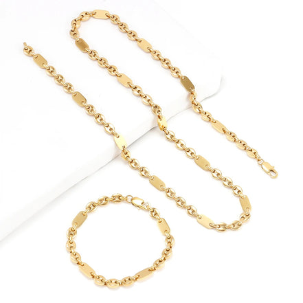 6mm Hip Hop Golden Coffee Beans Necklace for Women Men 316L Stainless Steel Curb Cuban Link Chain Fashion Bracelets Jewelry Gift - Simply Just Deals LLC6mm Hip Hop Golden Coffee Beans Necklace for Women Men 316L Stainless Steel Curb Cuban Link Chain Fashion Bracelets Jewelry Gift200000639:285121cm Bracelet;200000783:193Width 7mm;200001034:361180Gold 2Gold 221cm BraceletWidth 7mm6mm Hip Hop Golden Coffee Beans Necklace for Women Men 316L Stainless Steel Curb Cuban Link Chain Fashion Bracelets Jew
