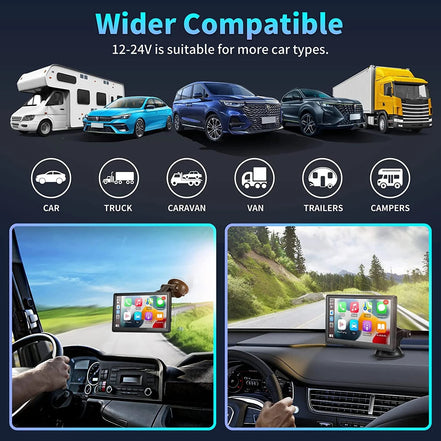 7 - Inch Touchscreen Wireless Car Stereo, Portable Car Radio Receiver with Apple Carplay & Android Auto Rear Camera GPS - Simply Just Deals LLC7 - Inch Touchscreen Wireless Car Stereo, Portable Car Radio Receiver with Apple Carplay & Android Auto Rear Camera GPS70b7e23f-c143-411d-8aa3-aa18101963477"7 - Inch Touchscreen Wireless Car Stereo, Portable Car Radio Receiver with Apple Carplay & Android Auto Rear Camera GPS
