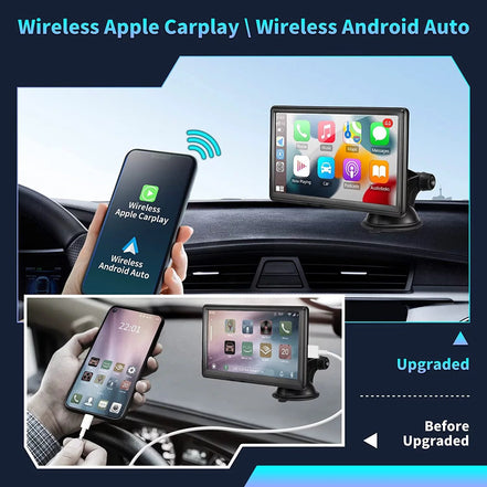 7 - Inch Touchscreen Wireless Car Stereo, Portable Car Radio Receiver with Apple Carplay & Android Auto Rear Camera GPS - Simply Just Deals LLC7 - Inch Touchscreen Wireless Car Stereo, Portable Car Radio Receiver with Apple Carplay & Android Auto Rear Camera GPS70b7e23f-c143-411d-8aa3-aa18101963477"7 - Inch Touchscreen Wireless Car Stereo, Portable Car Radio Receiver with Apple Carplay & Android Auto Rear Camera GPS