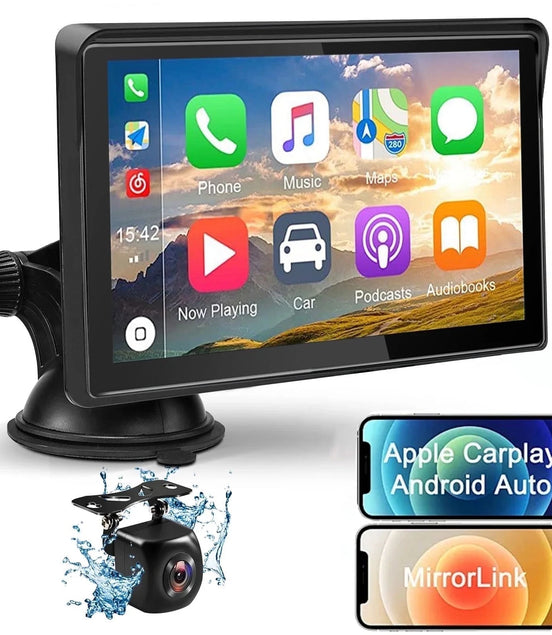 7 - Inch Touchscreen Wireless Car Stereo, Portable Car Radio Receiver with Apple Carplay & Android Auto Rear Camera GPS - Simply Just Deals LLC7 - Inch Touchscreen Wireless Car Stereo, Portable Car Radio Receiver with Apple Carplay & Android Auto Rear Camera GPS70b7e23f-c143-411d-8aa3-aa18101963477"7 - Inch Touchscreen Wireless Car Stereo, Portable Car Radio Receiver with Apple Carplay & Android Auto Rear Camera GPS