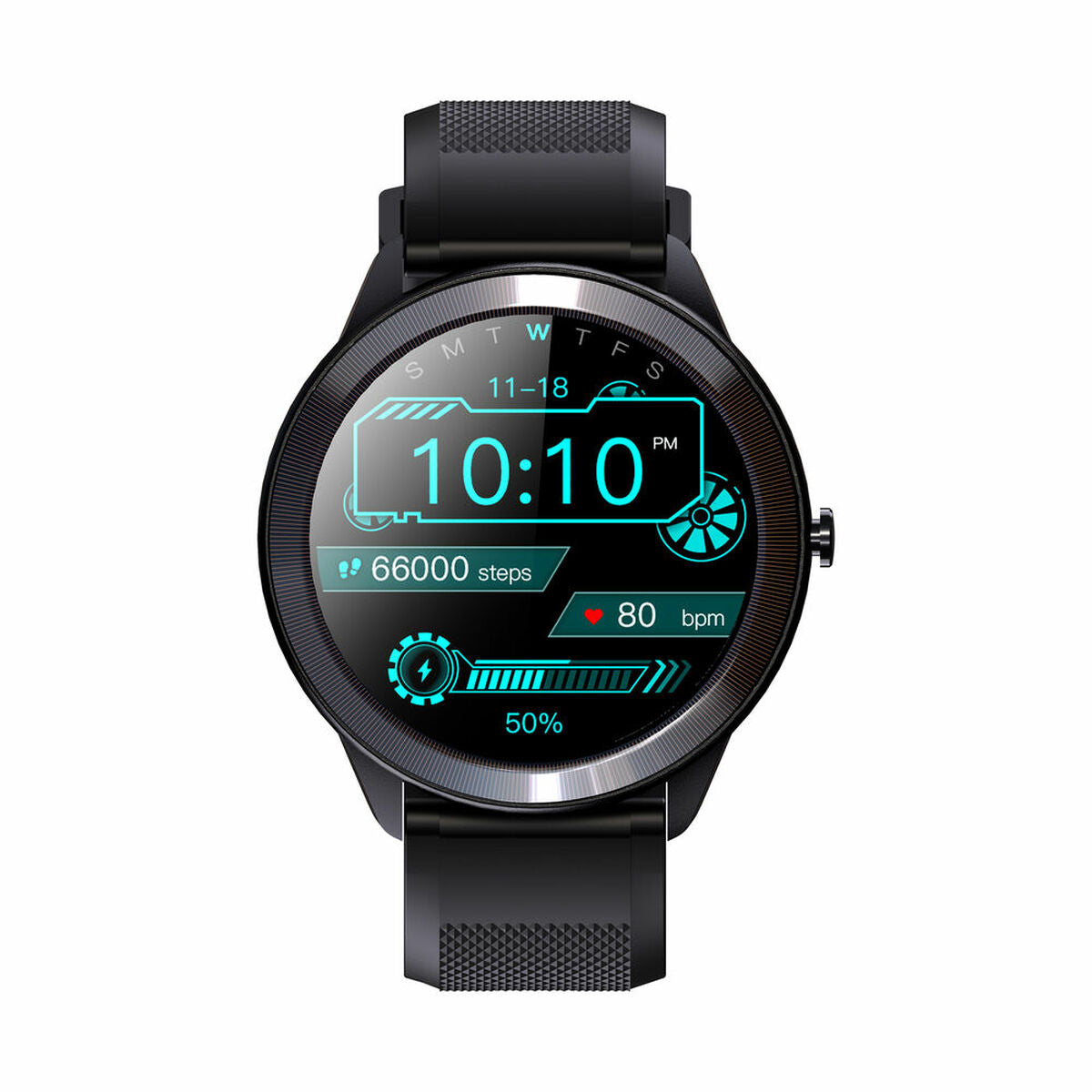 Smartwatch LEOTEC Wave Black IPS 200 mAh Bluetooth 5.0 1,28"-5