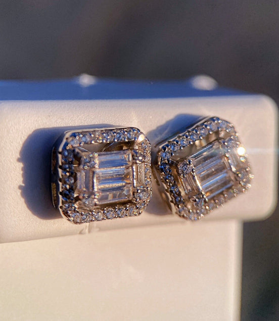 925 Sterling Silver Baguette Iced Bling Out CZ Big Hip Hop Earrings Square 11MM - Simply Just Deals LLC925 Sterling Silver Baguette Iced Bling Out CZ Big Hip Hop Earrings Square 11MMd7366897-2d9d-4f4b-9bb4-4b1e7919b4daSilver925 Sterling Silver Baguette Iced Bling Out CZ Big Hip Hop Earrings Square 11MM