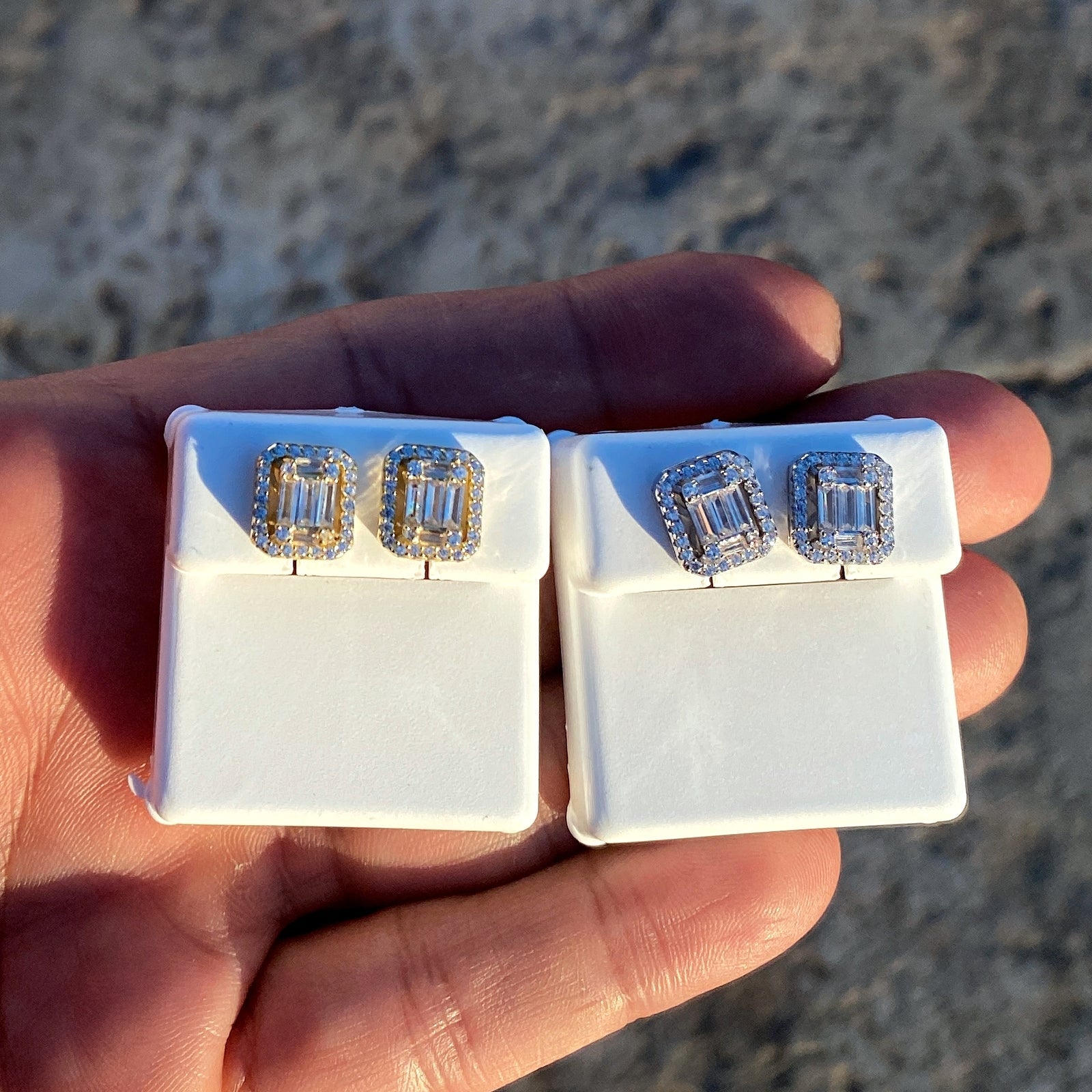 925 Sterling Silver Baguette Iced Bling Out CZ Big Hip Hop Earrings Square 11MM - Simply Just Deals LLC925 Sterling Silver Baguette Iced Bling Out CZ Big Hip Hop Earrings Square 11MMd7366897-2d9d-4f4b-9bb4-4b1e7919b4daSilver925 Sterling Silver Baguette Iced Bling Out CZ Big Hip Hop Earrings Square 11MM