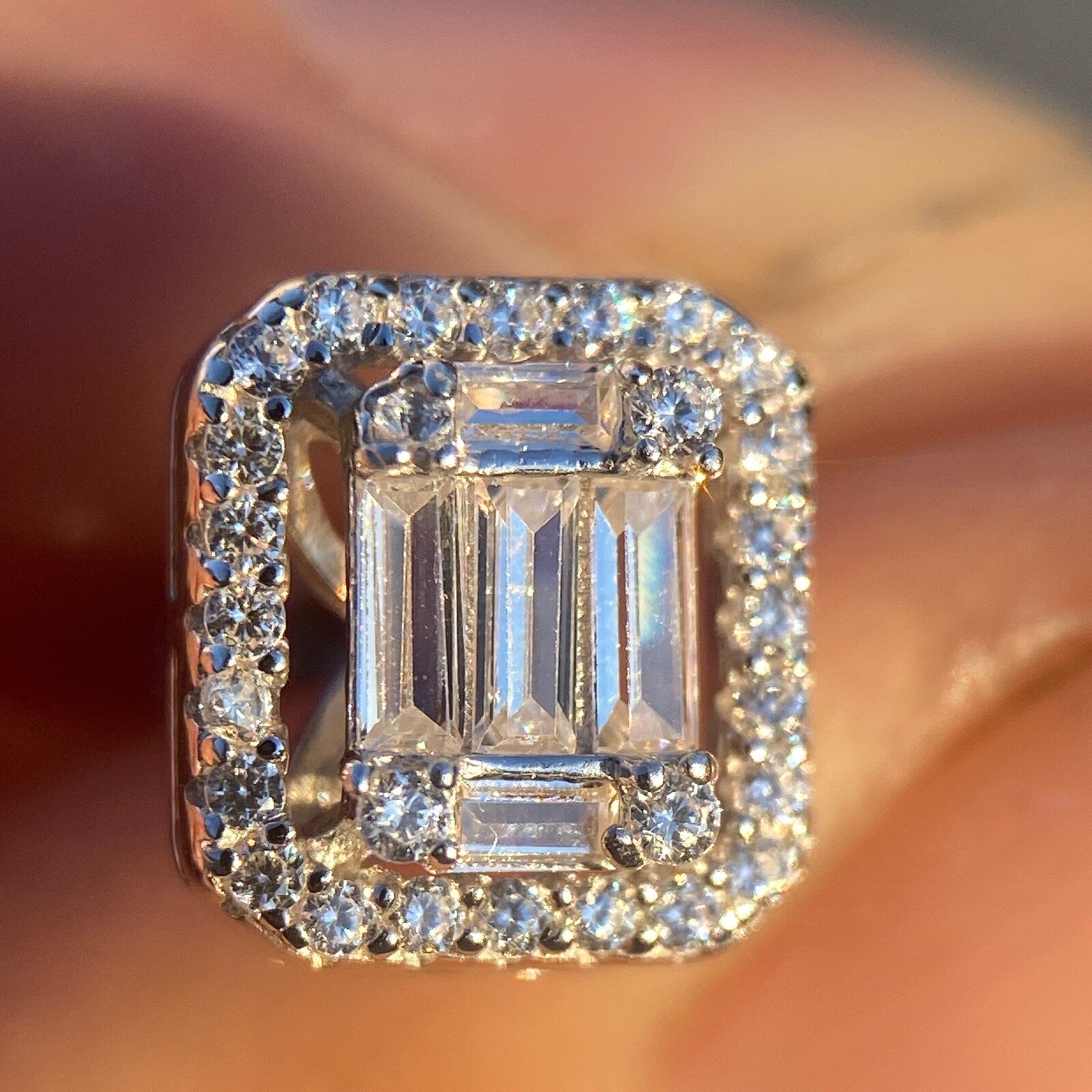 925 Sterling Silver Baguette Iced Bling Out CZ Big Hip Hop Earrings Square 11MM - Simply Just Deals LLC925 Sterling Silver Baguette Iced Bling Out CZ Big Hip Hop Earrings Square 11MMd7366897-2d9d-4f4b-9bb4-4b1e7919b4daSilver925 Sterling Silver Baguette Iced Bling Out CZ Big Hip Hop Earrings Square 11MM