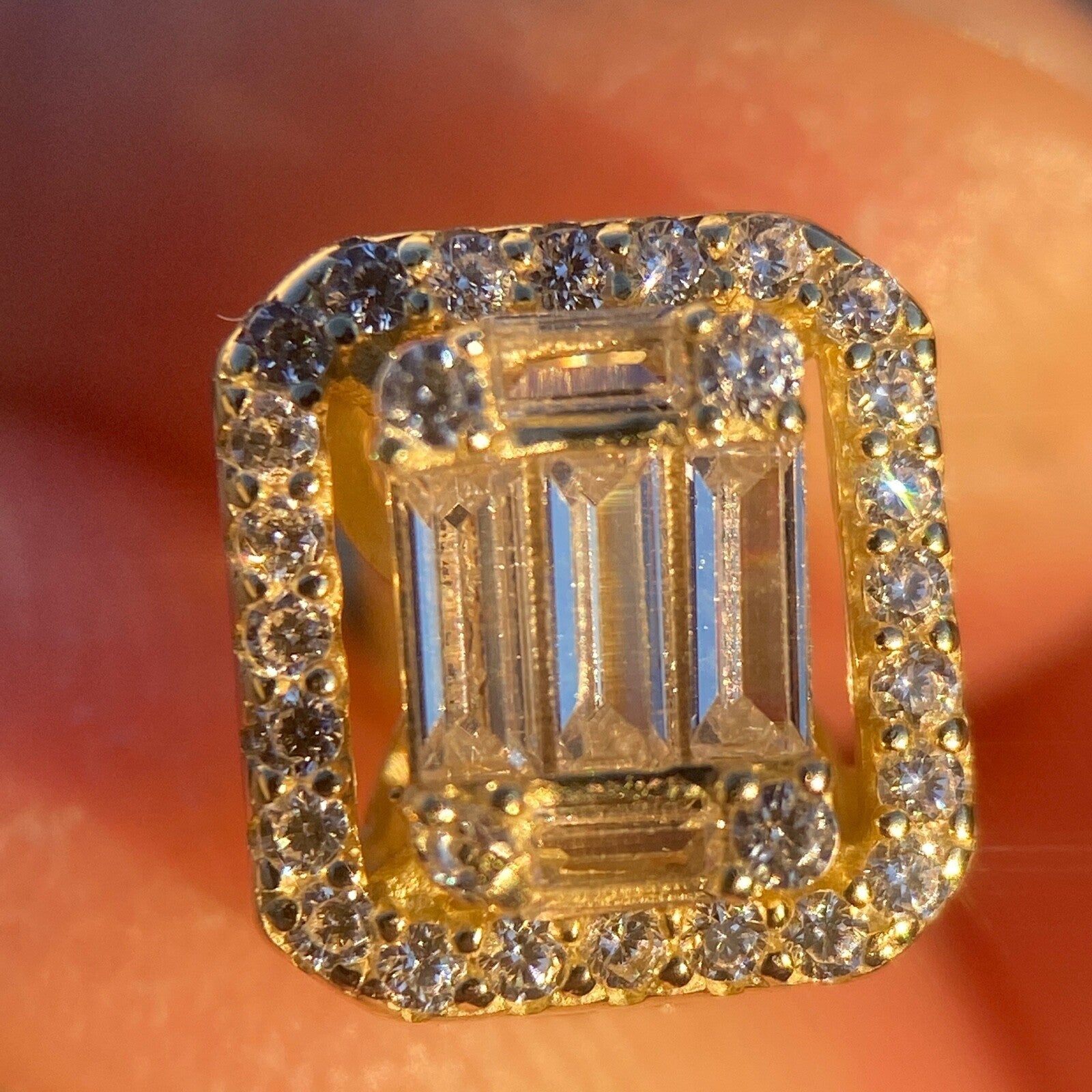 925 Sterling Silver Baguette Iced Bling Out CZ Big Hip Hop Earrings Square 11MM - Simply Just Deals LLC925 Sterling Silver Baguette Iced Bling Out CZ Big Hip Hop Earrings Square 11MMf3bce953-7ec7-4dde-9c21-8913a9accd48Gold925 Sterling Silver Baguette Iced Bling Out CZ Big Hip Hop Earrings Square 11MM