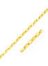 UD2 14k Yellow Gold 8 1/2 Inch Men's Wide Paperclip Chain Bracelet Fashionable Link Bracelet