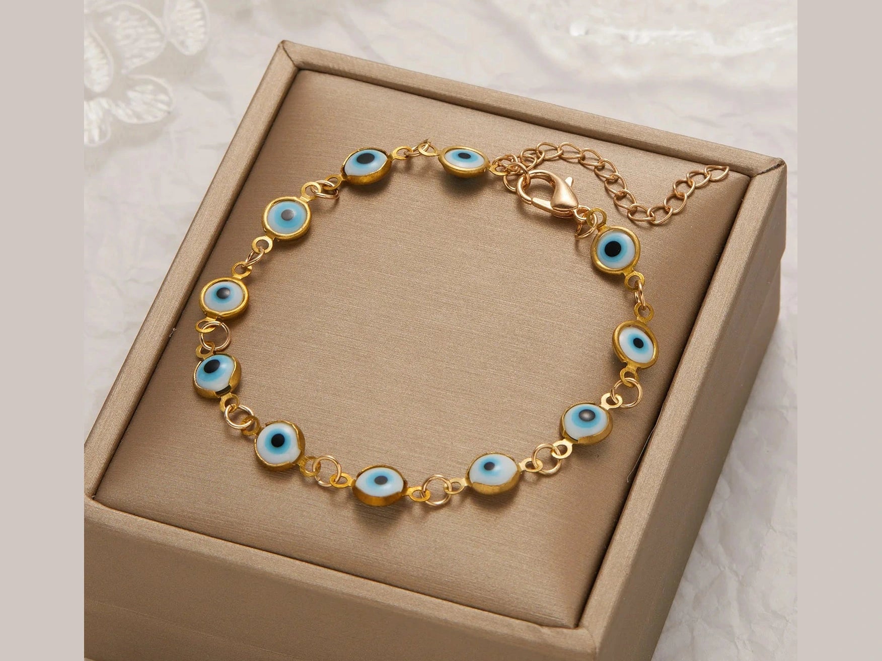 Lucky Turkey Evil Eye Bracelet For Women Men Colorful Red Blue Eye Adjustable Metal Chain Bangles Good Luck Wealth Jewelry Gifts - Simply Just Deals LLC
