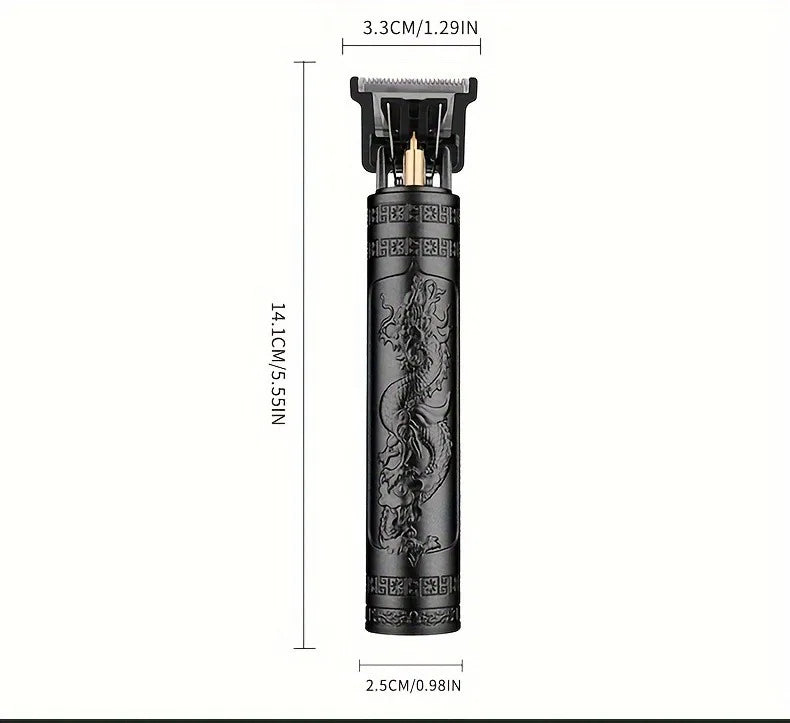 T9 mini small size barber device is easy to carry travel repair hair shaving shaving simple repair device Chinese dragon pattern