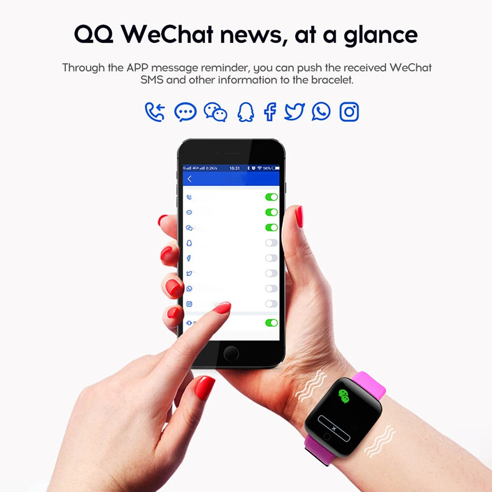 116plus Smart Watch For Men Women Gift 1.3 inch Screen Sports Fitness Watches Wristwatch Bluetooth 5.0 Calls Digital Smartwatch