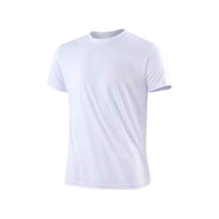 Men's Quick Dry Short Sleeve Gym Running Moisture Wicking Round Neck T-Shirt Training Exercise Gym Sport Shirt Tops Lightweight - Simply Just Deals LLC
