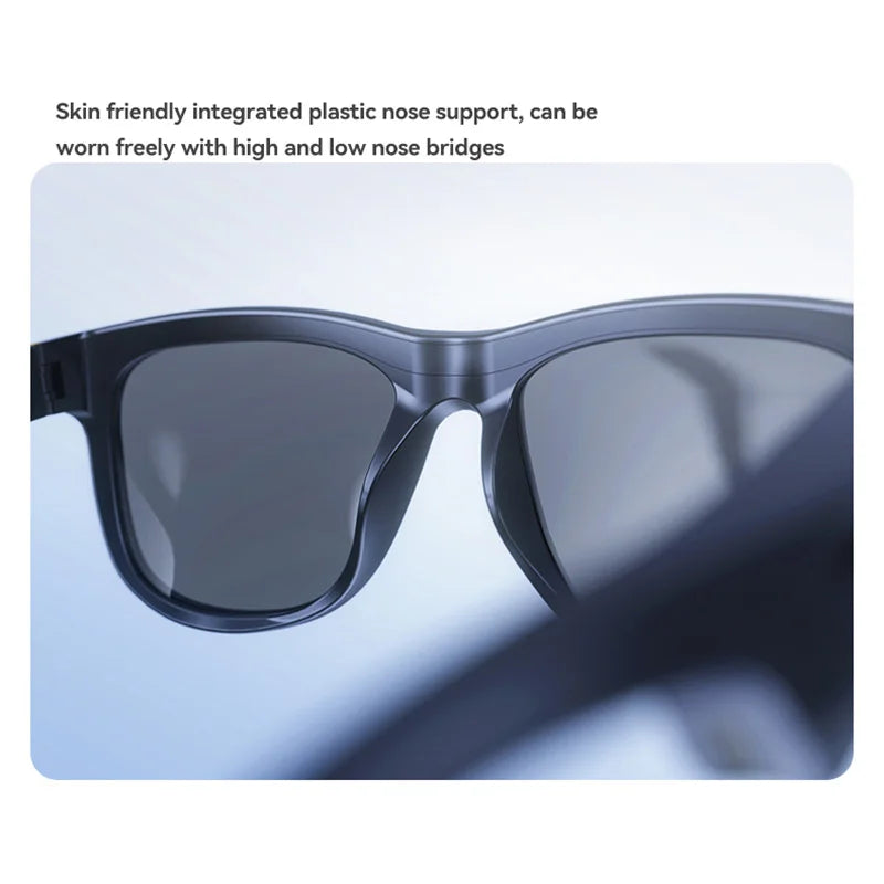 Wireless Smart Sunglasses Anti Blue Light & AI Translator Bluetooth 6.0 Glasses For Music Calls Open Audio Design Lightweight