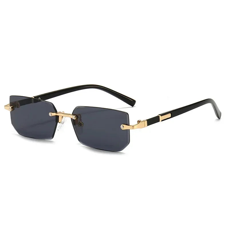Fashion High Definition Sunglasses Men Ladies Blue Light Blocking Eye Protection Eyewear Rimless Square Frame Eyeglasses Goggle