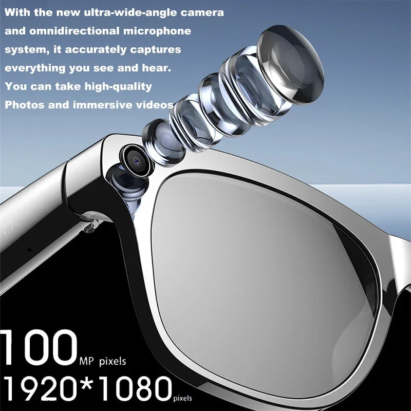 Xiaomi 1080P HD AI Smart Glasses Chat GPT 100MP Camera Bluetooth Call 260mAh Battery Voice Assistant Control Smart Glasses Hot
