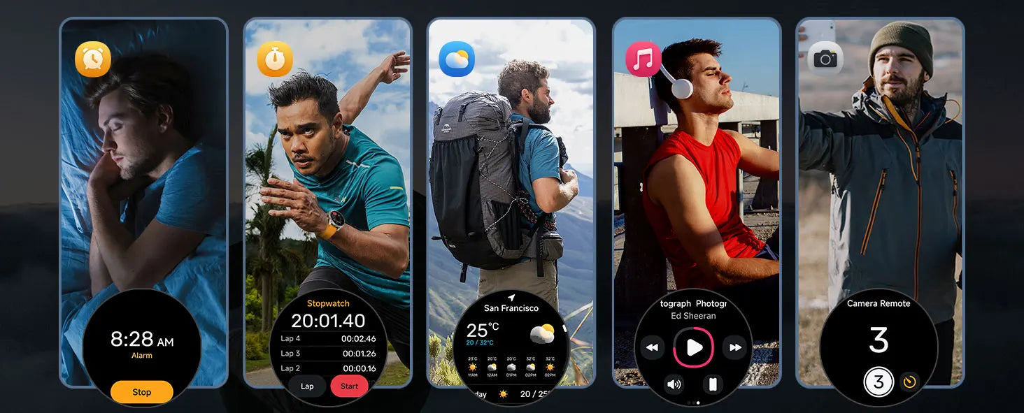New sports smartwatch Real-time GPS motion trajectory Altitude measurement Compass Outdoor flashlight 670 mAh ultra-long standby - Simply Just Deals LLC