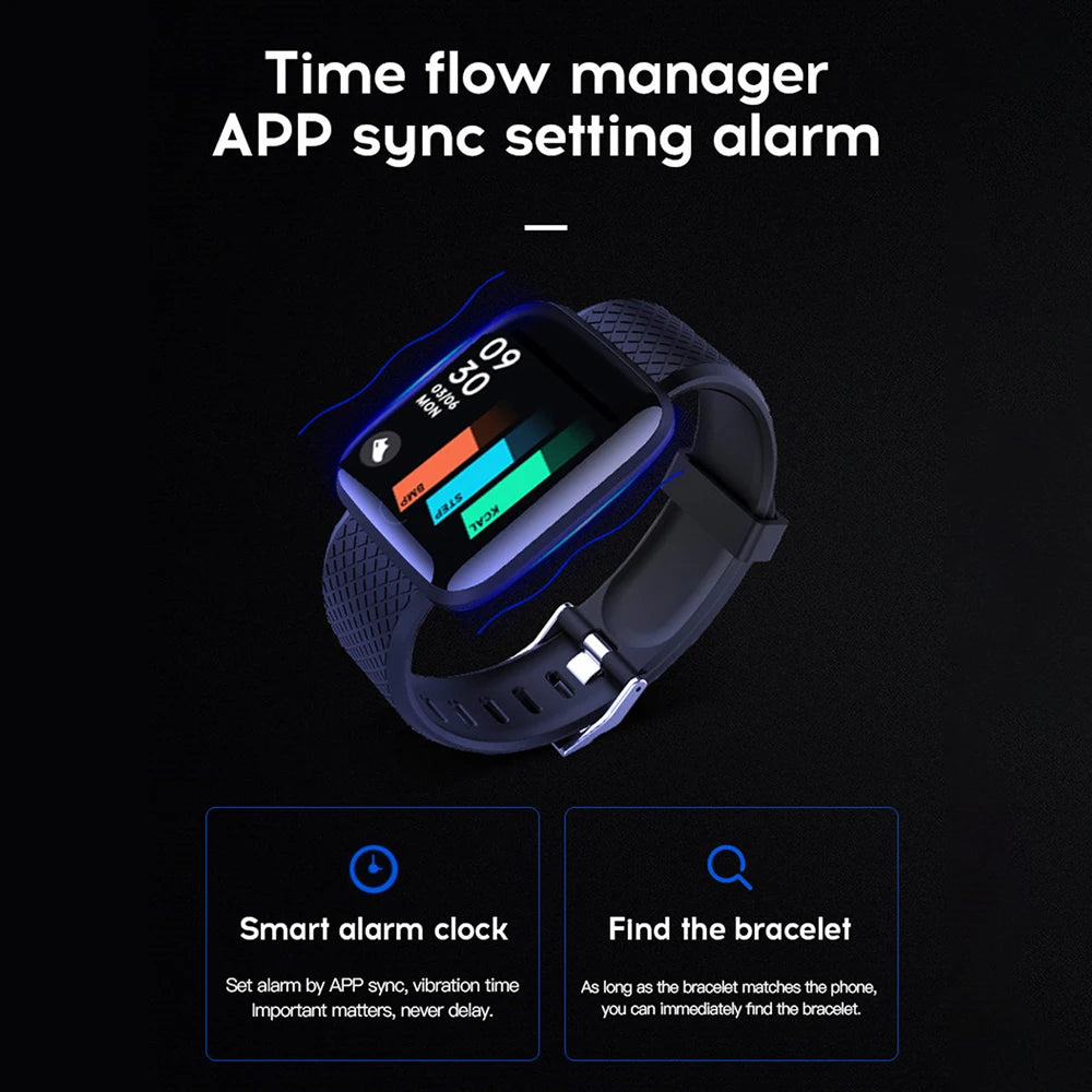 116plus Smart Watch For Men Women Gift 1.3 inch Screen Sports Fitness Watches Wristwatch Bluetooth 5.0 Calls Digital Smartwatch