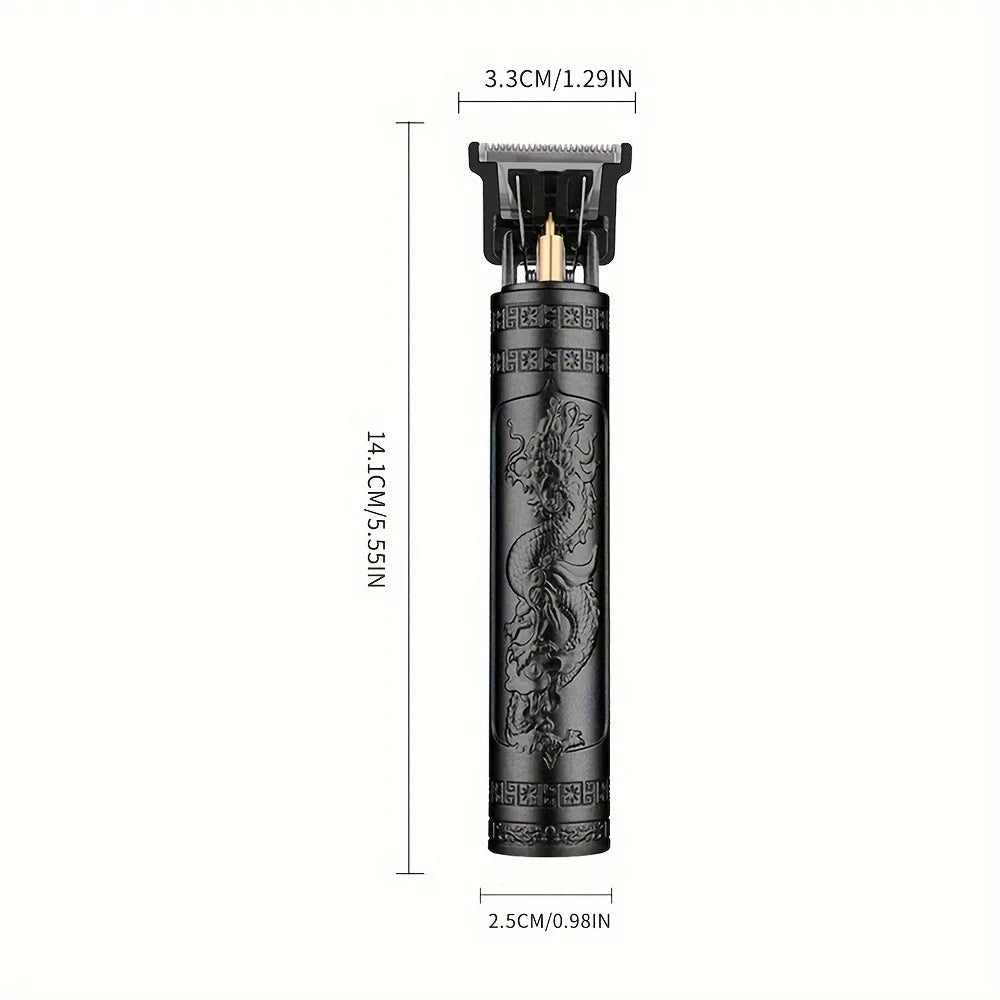 T9 mini small size barber device is easy to carry travel repair hair shaving shaving simple repair device Chinese dragon pattern