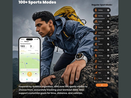 For XIAOMI 1000MAH endurance Sport Smart Watch Men 1.73-inch HD Screen GPS tracker Compass Bluetooth Call Waterproof Smart Watch - Simply Just Deals LLC