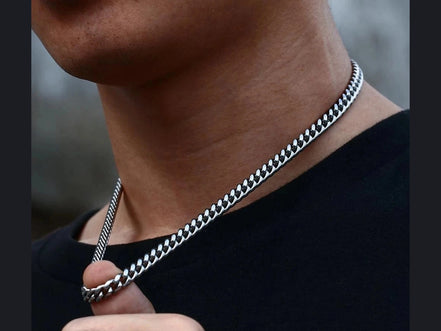 Width 5/7/9MM Hiphop Cuban Link Stainless Steel Chains Necklace for Men Basic Simple Rapper's Choker Fashion Jewelry Accessories - Simply Just Deals LLC