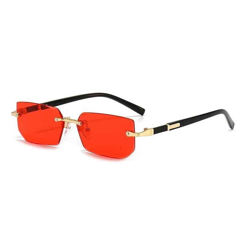 Fashion High Definition Sunglasses Men Ladies Blue Light Blocking Eye Protection Eyewear Rimless Square Frame Eyeglasses Goggle