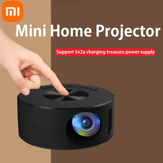 Xiaomi New Mini Mobile Projector Home Use Palm Size Remote Projector IOS Android System Wire Screen Mirroring Projector