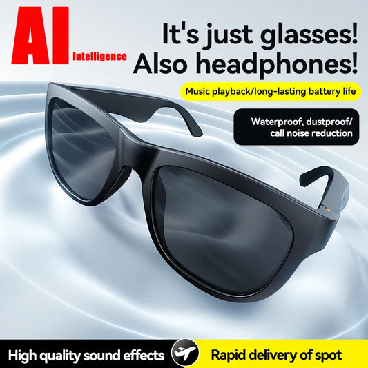 Wireless Smart Sunglasses Anti Blue Light & AI Translator Bluetooth 6.0 Glasses For Music Calls Open Audio Design Lightweight