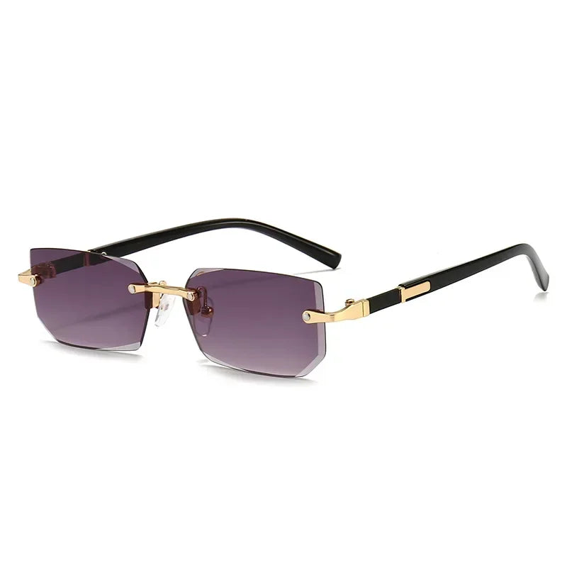 Fashion High Definition Sunglasses Men Ladies Blue Light Blocking Eye Protection Eyewear Rimless Square Frame Eyeglasses Goggle