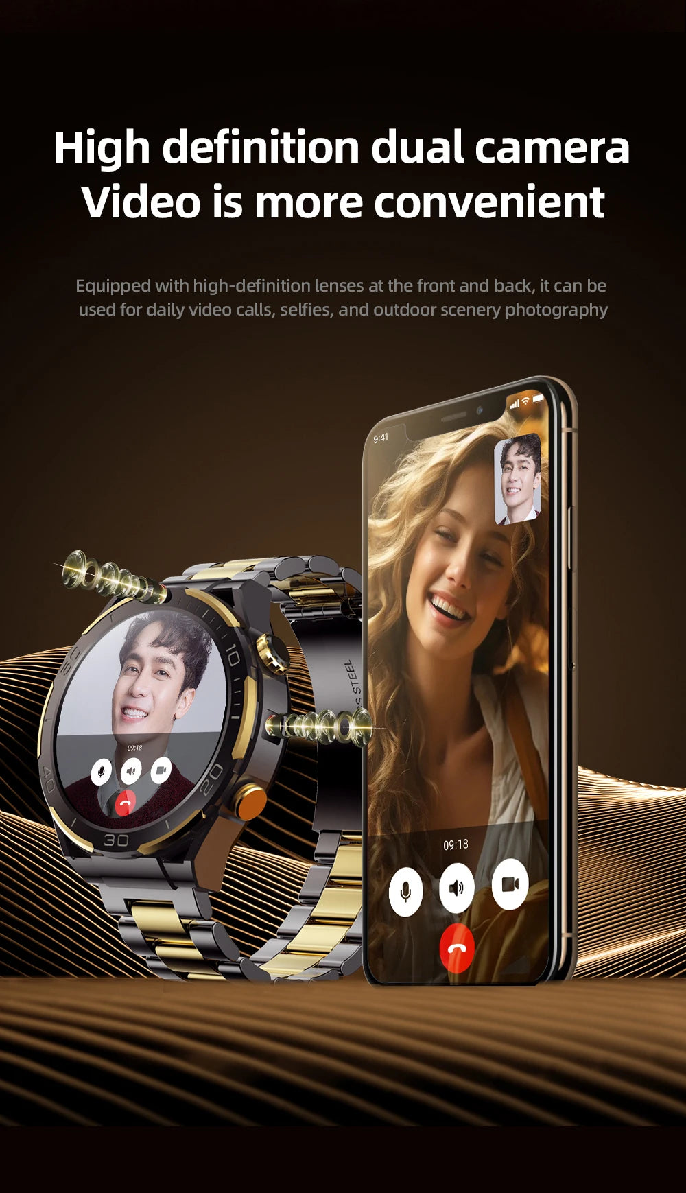 6+128GB Smart Watch WIFI GPS Waterproof GSM SIM Dual Camera 4G Smartwatch Men App Download Heart Rate Health Monitor Video Call