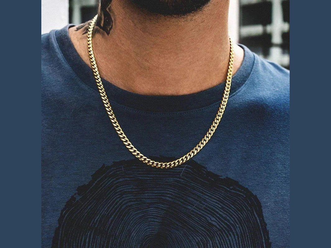 Width 5/7/9MM Hiphop Cuban Link Stainless Steel Chains Necklace for Men Basic Simple Rapper's Choker Fashion Jewelry Accessories - Simply Just Deals LLC